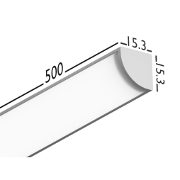 LED lamp with opening/closing sensor overhead for wardrobe 500mm 12V 4500K LEDUA