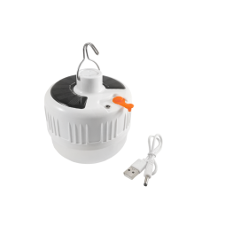 Camping LED hanging lamp USB 4W 1500mAh + solar panel