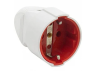 Socket straight with grounding white LMA3321 Lemanso