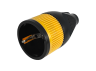 Straight socket + yellow clamp with grounding black LMA3326 Lemanso