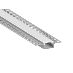 Aluminum profile for LED strip for plasterboard AL-21 1 meter anodized under plaster LEDUA