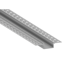 Aluminum profile for LED strip for plasterboard AL-21 1 meter anodized under plaster LEDUA