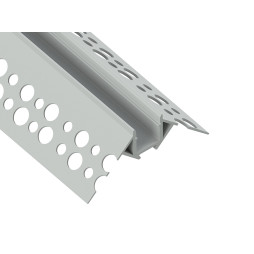 Aluminum profile for LED strip for plasterboard AL-21-2 1 meter anodized under plaster external corner LEDUA