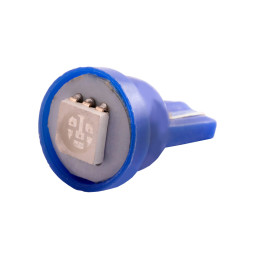 LED car lamp T10-5050-1smd blue 12V LEDUA