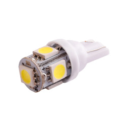 LED car lamp T10-5050-5smd white 12V LEDUA