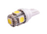 LED car lamp T10-5050-5smd white 12V LEDUA
