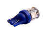 LED car lamp T10-5050-5smd blue 12V LEDUA
