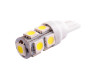 LED car lamp T10-5050-9smd white 12V LEDUA