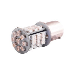 LED car bulb T25-1206-45SMD 1156 yellow 12V LEDUA