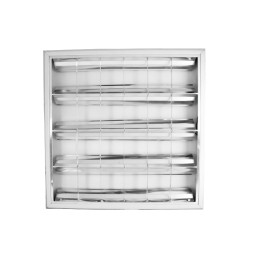 Surface lamp T8-IP20 for 4pcs 0.6m G13 lamps 220V 600*600 (housing without lamps)