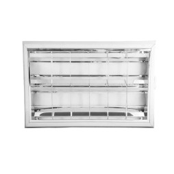 Surface lamp T8-IP20 for 2pcs 0.6m G13 lamps 220V 300*600 (housing without lamps)