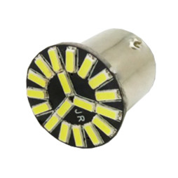 LED car lamp T25-4014-18SMD 1156 red 12V LEDUA