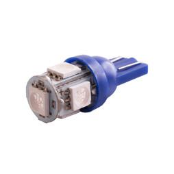 LED car lamp T10-5050-5smd blue 24V LEDUA