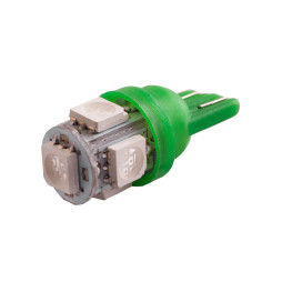 LED car lamp T10-5050-5smd green 24V LEDUA