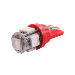 LED car lamp T10-5050-5smd red 24V LEDUA