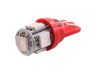 LED car lamp T10-5050-5smd red 24V LEDUA