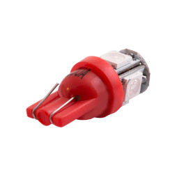 LED car lamp T10-5050-5smd red 24V LEDUA