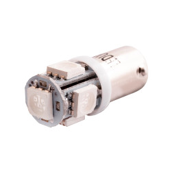 LED car lamp BA9S-5050-5smd green 24V LEDUA