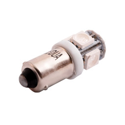 LED car lamp BA9S-5050-5smd green 24V LEDUA