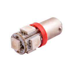 LED car lamp BA9S-5050-5smd red 24V LEDUA
