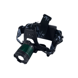 Headlamp rechargeable, charger 220V, cigarette lighter 2188-T6, microUSB power supply, 2*18650, zoom