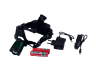 Headlamp rechargeable, charger 220V, cigarette lighter 2188-T6, microUSB power supply, 2*18650, zoom