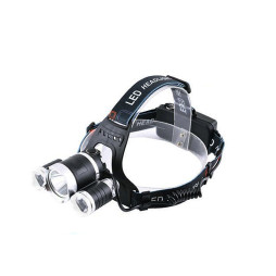 Headlamp 6633/3000-T6+2XPE, microUSB, 2*18650, signal light, Box POLICE