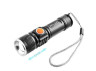 Flashlight 515-T6, USB charger, built-in battery, strap, zoom POLICE