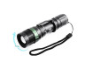 Flashlight 8455A (1*18650), zoom, clip, wrist strap POLICE