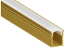 Aluminum profile for LED strip AL-04-2 2 meters gold surface-mounted LEDUA