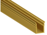 Aluminum profile for LED strip AL-04-2 2 meters gold surface-mounted LEDUA