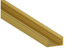 Aluminum profile for LED strip AL-02-4 2 meters gold surface-mounted LEDUA