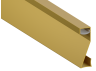 Aluminum profile for LED strip plinth AL-68 2 meters gold surface-mounted LEDUA