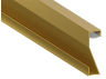 Aluminum profile for LED strip plinth AL-68 2 meters gold surface-mounted LEDUA