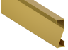 Aluminum profile for LED strip plinth AL-68 2 meters gold surface-mounted LEDUA