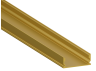 Aluminum profile for LED strip AL-83 2 meters gold surface-mounted LEDUA
