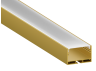 Aluminum profile for LED strip AL-23 2 meters gold surface-mounted LEDUA