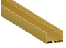 Aluminum profile for LED strip AL-23 2 meters gold surface-mounted LEDUA
