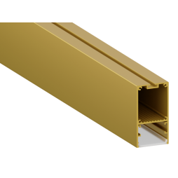 Aluminum profile for LED strip AL-44 2 meters gold suspended/surface-mounted LEDUA