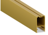 Aluminum profile for LED strip AL-44 2 meters gold suspended/surface-mounted LEDUA