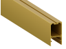 Aluminum profile for LED strip AL-44 2 meters gold suspended/surface-mounted LEDUA