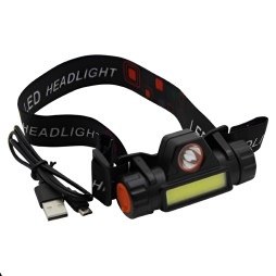 LEMANSO COB 2W 125LM LED 1W 65LM Headlamp / LMF9337 with USB cable