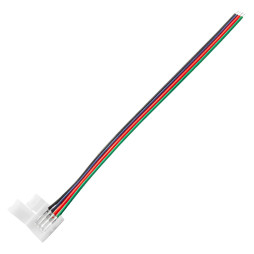 Connector 1 clamp 4pin 10mm wire 15cm for RGB tape Lemanso / LMA9403