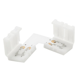 L connector for LED strip Lemanso 10mm 2pin (two clamps)/ LMA9423