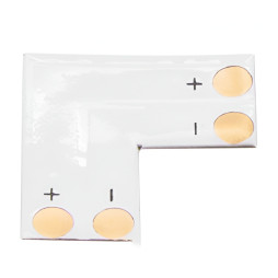 L connector for LED strip Lemanso 10mm 2pin without clamps/ LMA9429