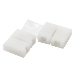 L connector for LED strip Lemanso 8mm 2pin (two clamps)/ LMA9420