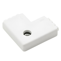 L connector for LED strip RGB Lemanso plastic two sockets / LMA9436