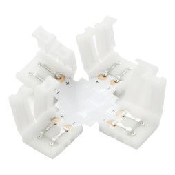 X connector for LED strip Lemanso 10mm 2pin (4 terminals)/ LMA9425