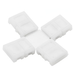 X connector for LED strip Lemanso 8mm 2pin (4 clamps)/ LMA9422