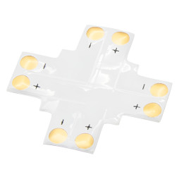 X connector for LED strip Lemanso 8mm 2pin without clamps / LMA9428